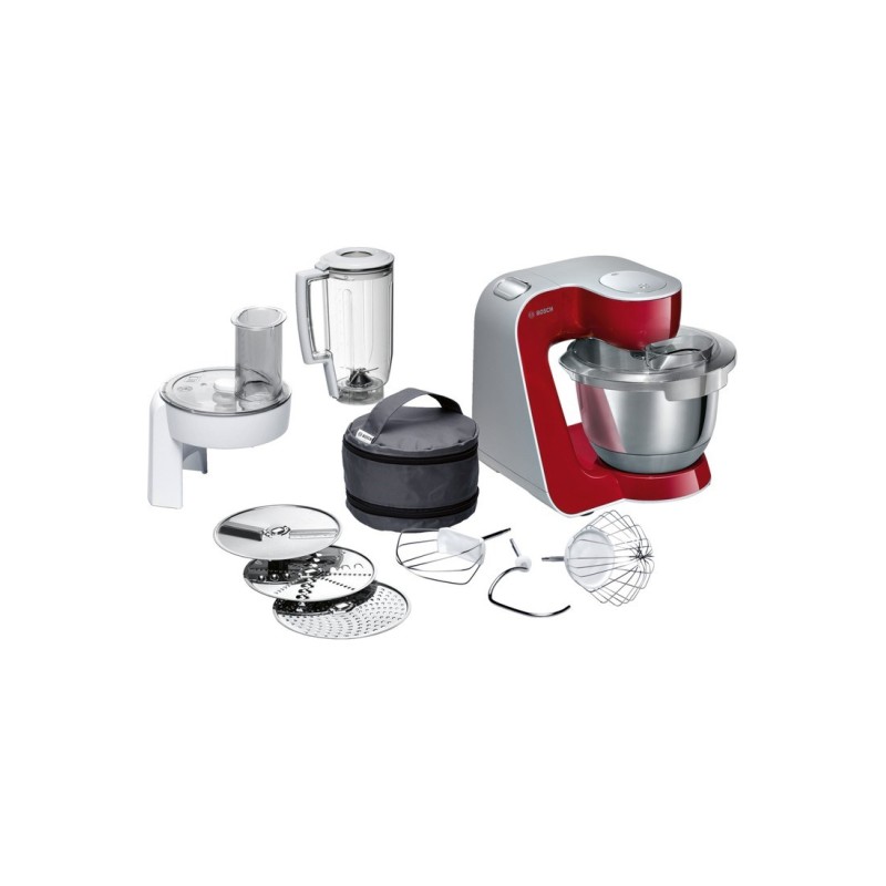 Mutfak Şefi 1000W 3,9 Lt 3D Planet Mikser Sistemi Çok Fonksiyonlu Kırmızı Renkli Gövde